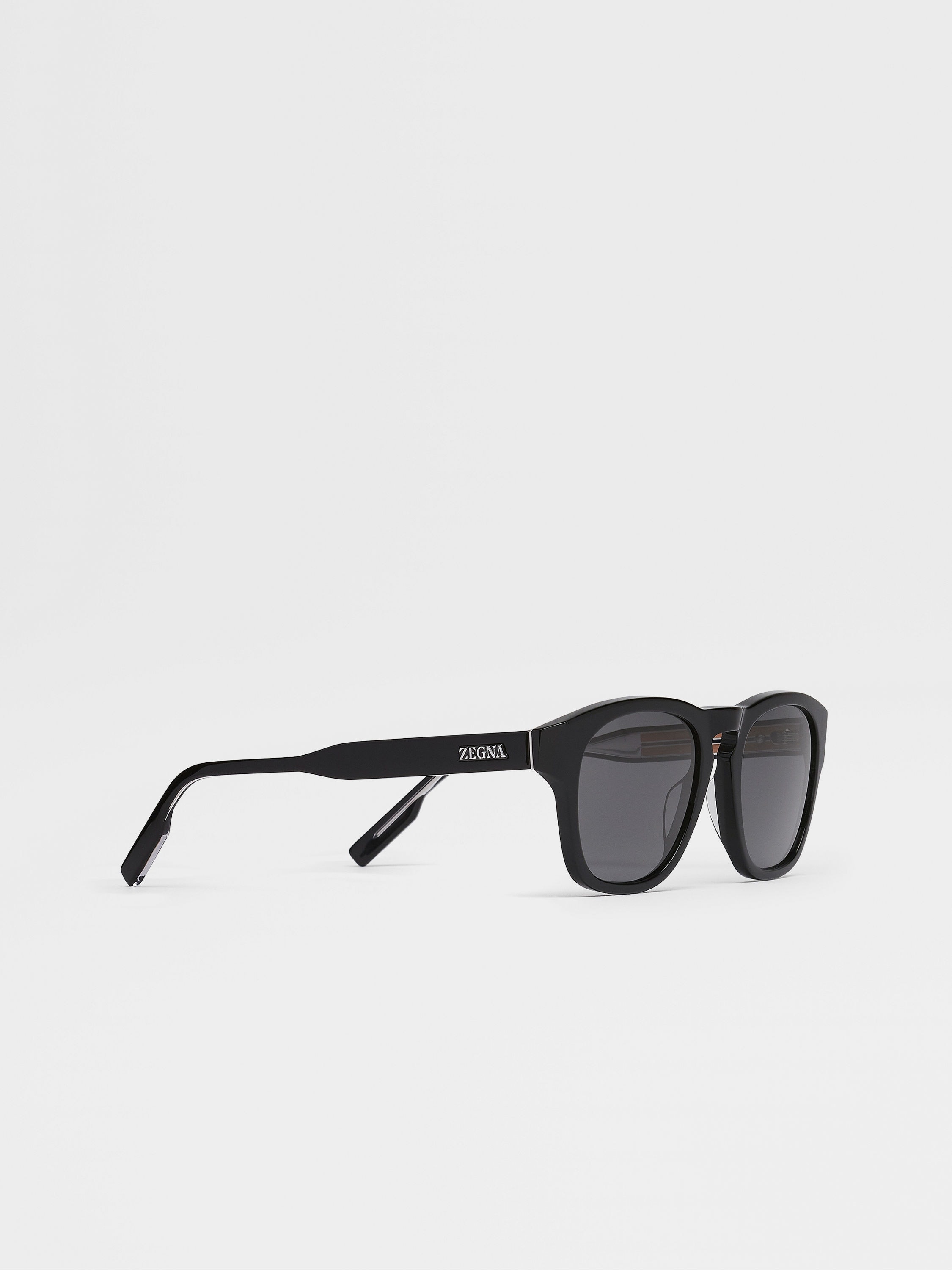 BLACK ACETATE SUNGLASSES - 3