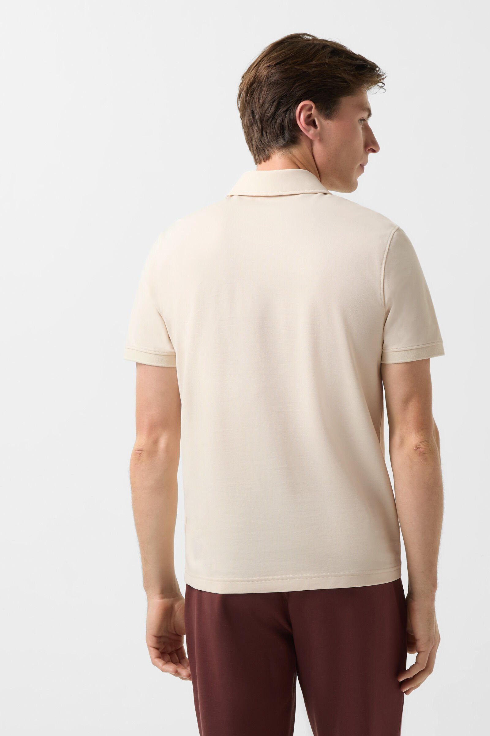 Timo polo shirt in Cream - 3