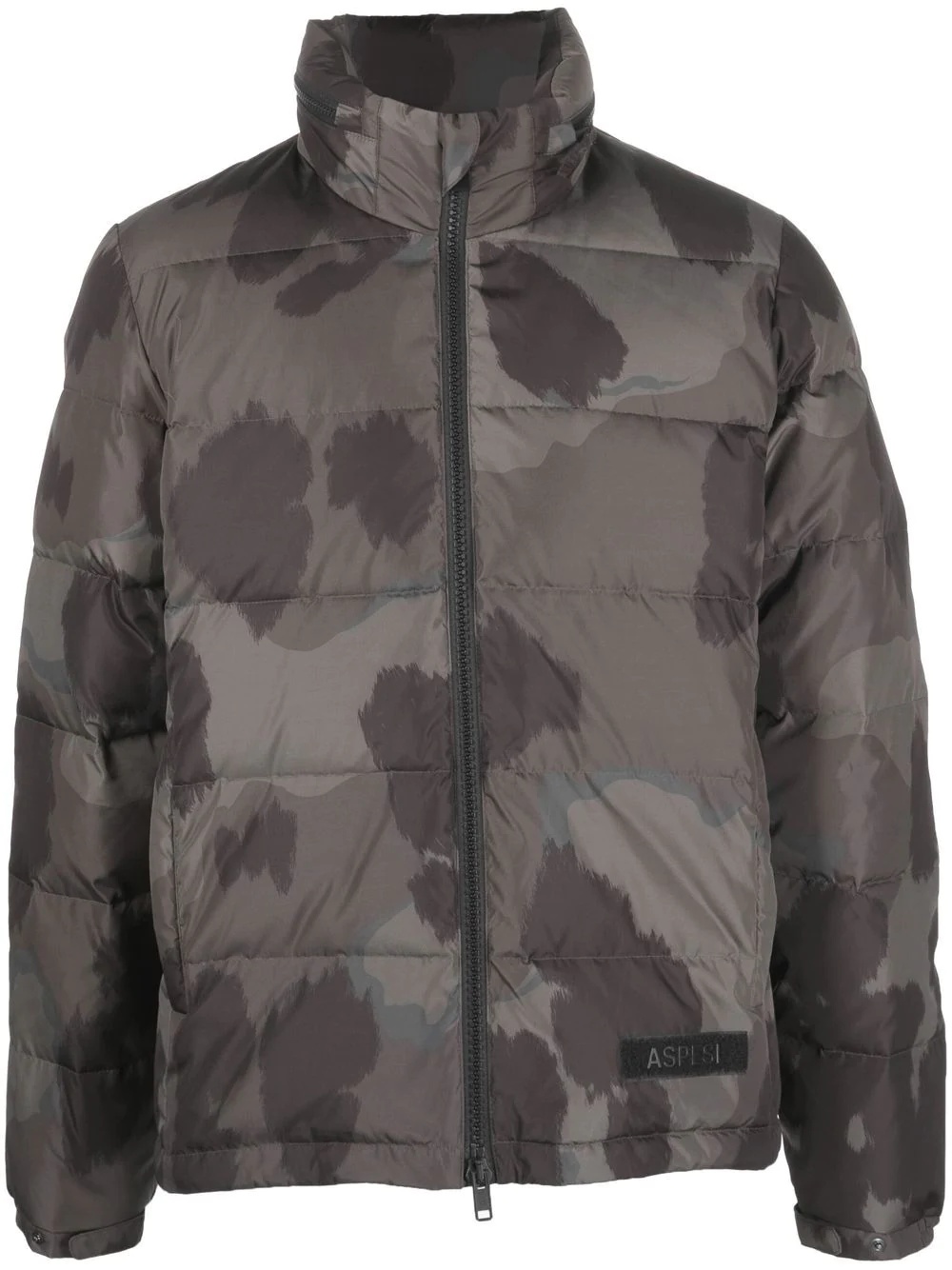 camouflage-print padded jacket - 1