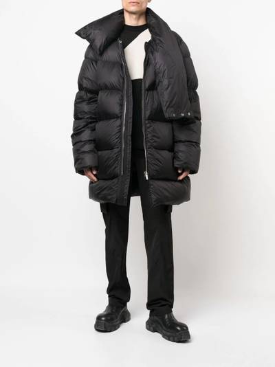 Rick Owens hooded padded jacket outlook