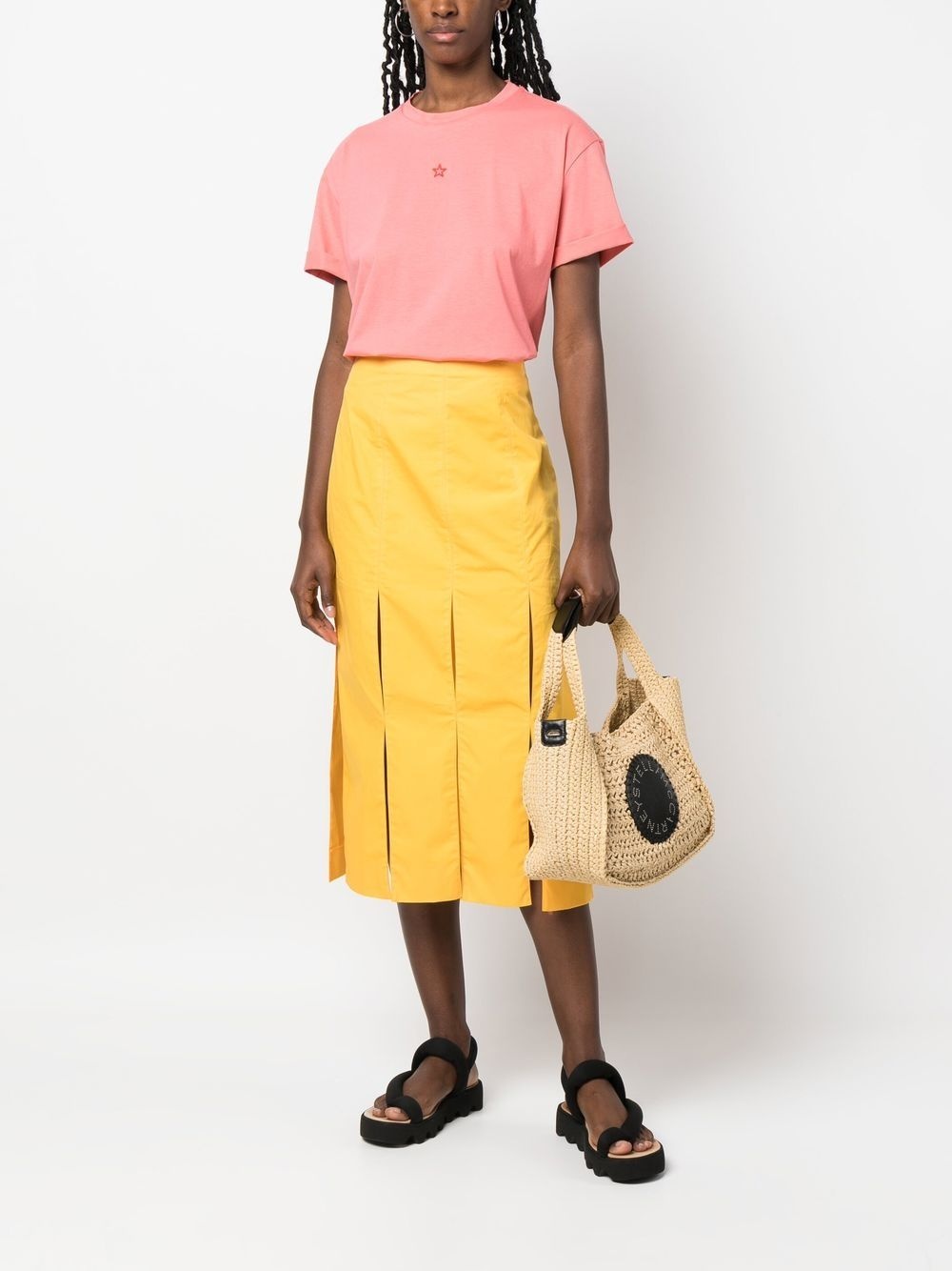 star-embroidered T-shirt - 2