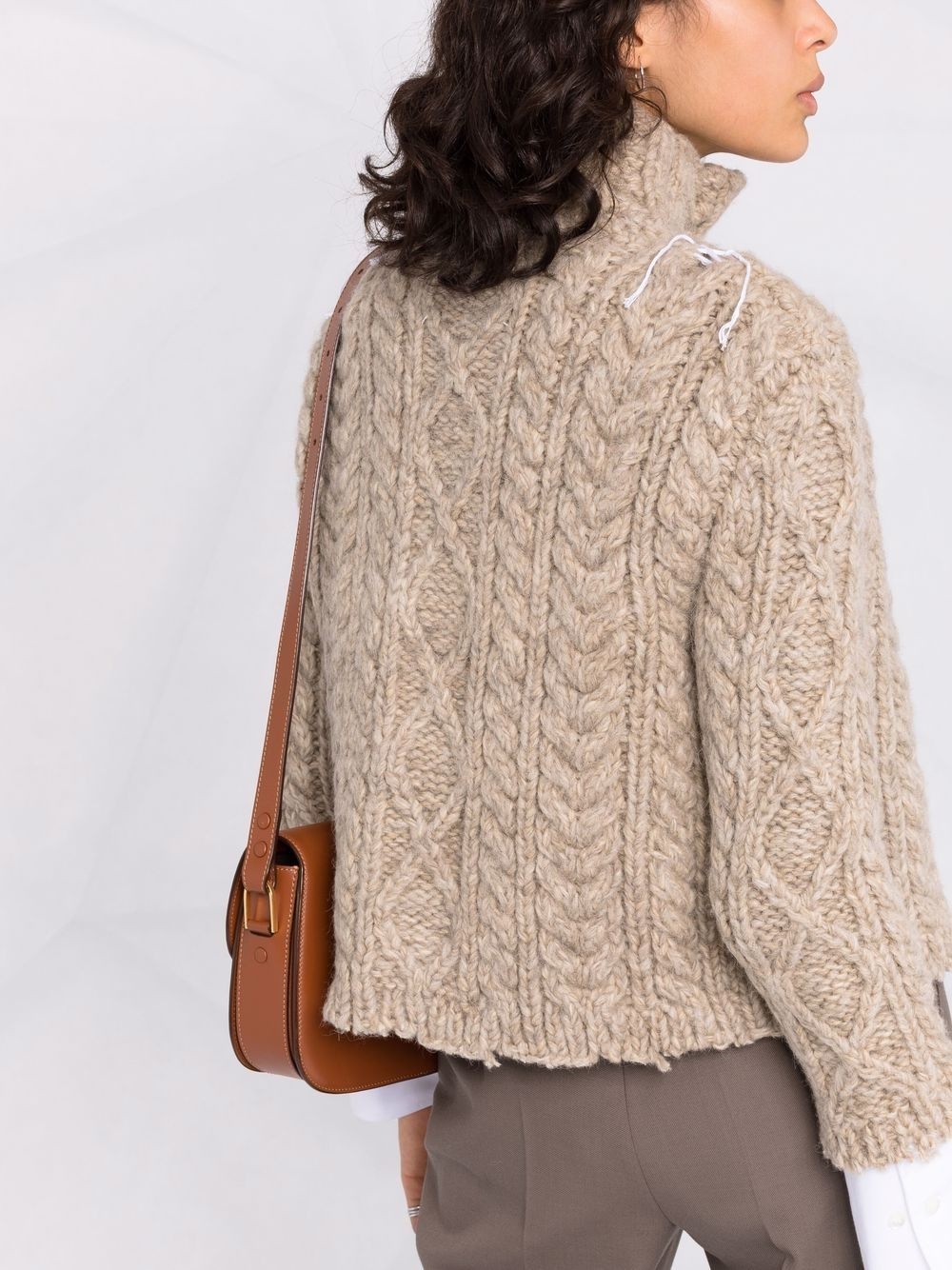 chunky-knit wool cardigan - 3