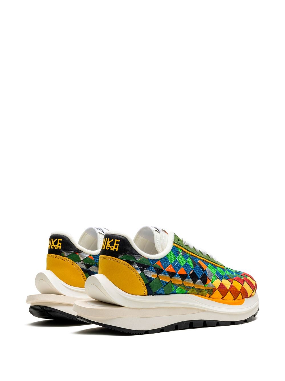 x sacai x Jean Paul Gaultier Vaporwaffle Woven "Green Gusto" sneakers - 3