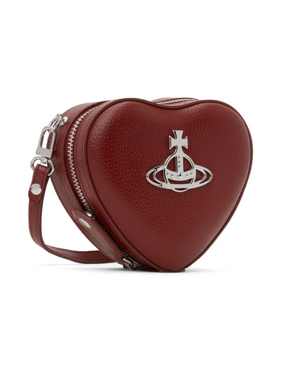 Vivienne Westwood Red Mini Louise Heart Crossbody Bag outlook