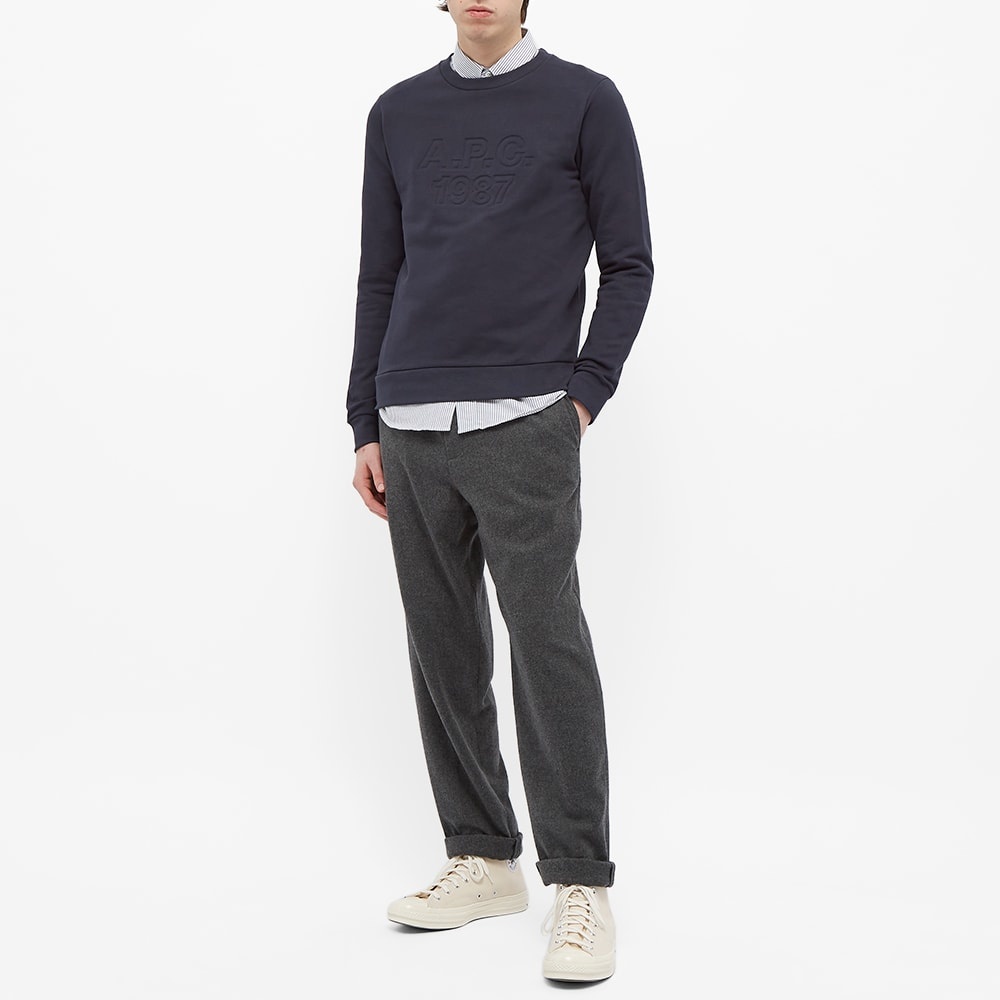 A.P.C. Dan Embossed Logo Crew Sweat - 5