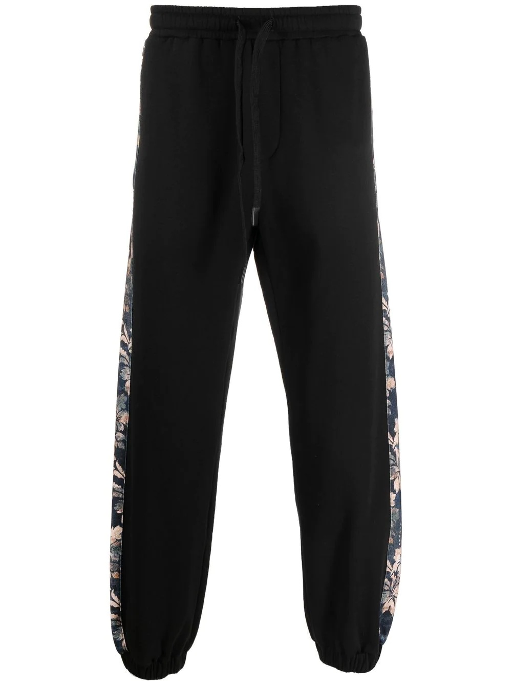 floral-stripe track pants - 1