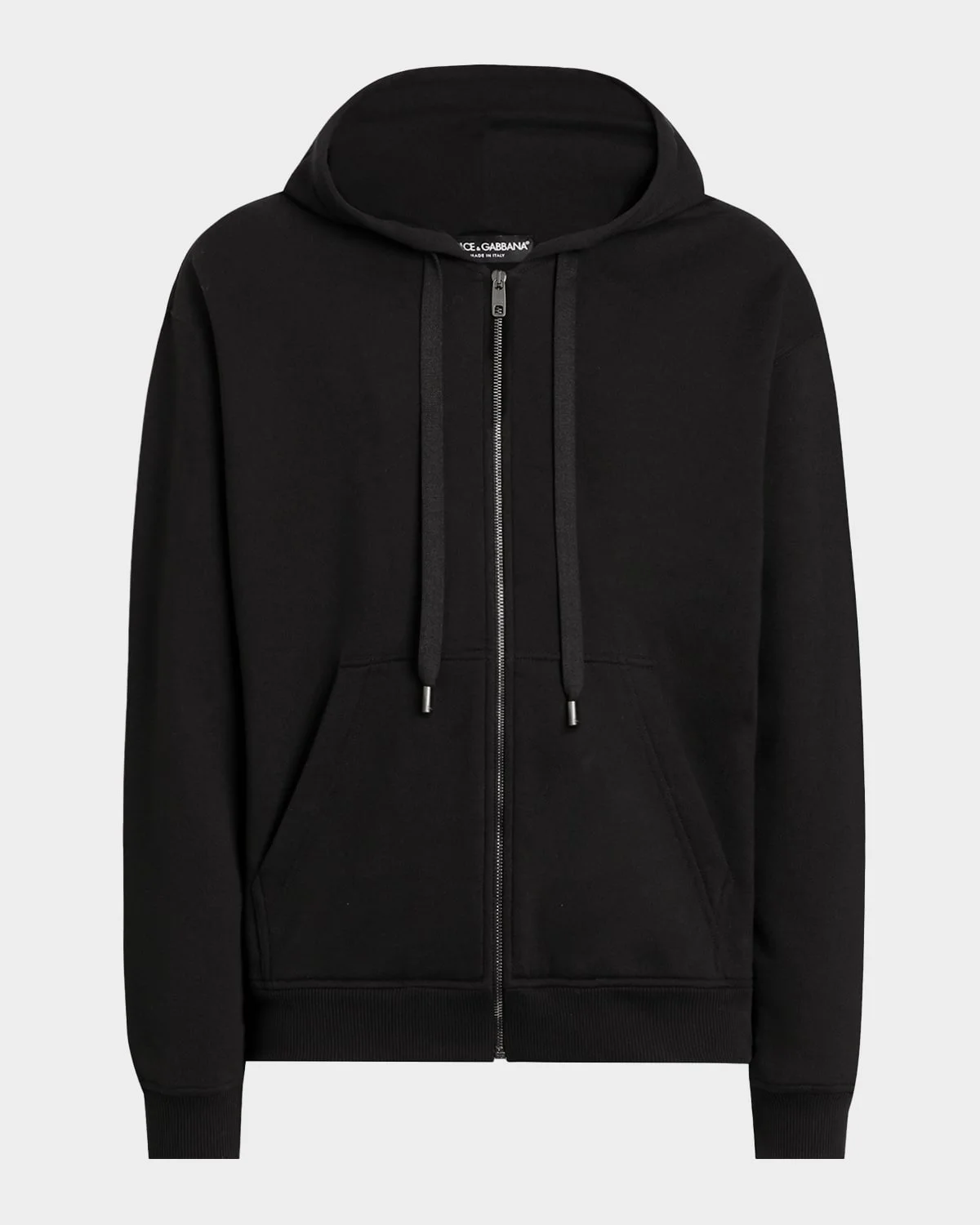 Men's Brushed Cotton Logo Patch Hooded Sweatshirt - 1