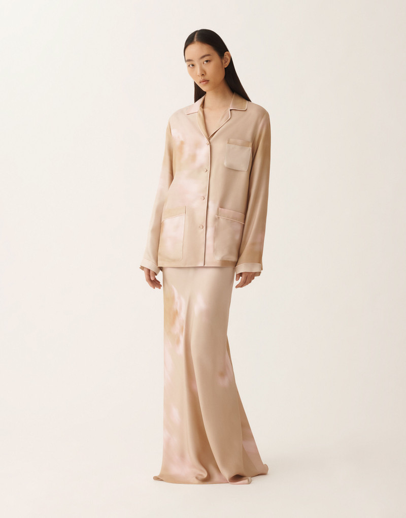 FABIANA FILIPPI Printed silk twill skirt outlook