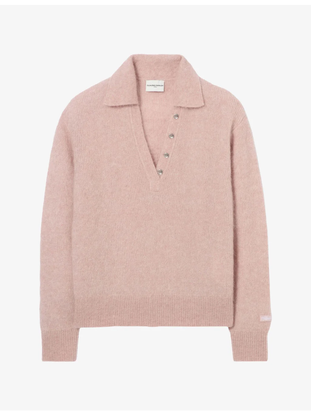 Relaxed Button-Collar Wool and Mohair Jumper - 1