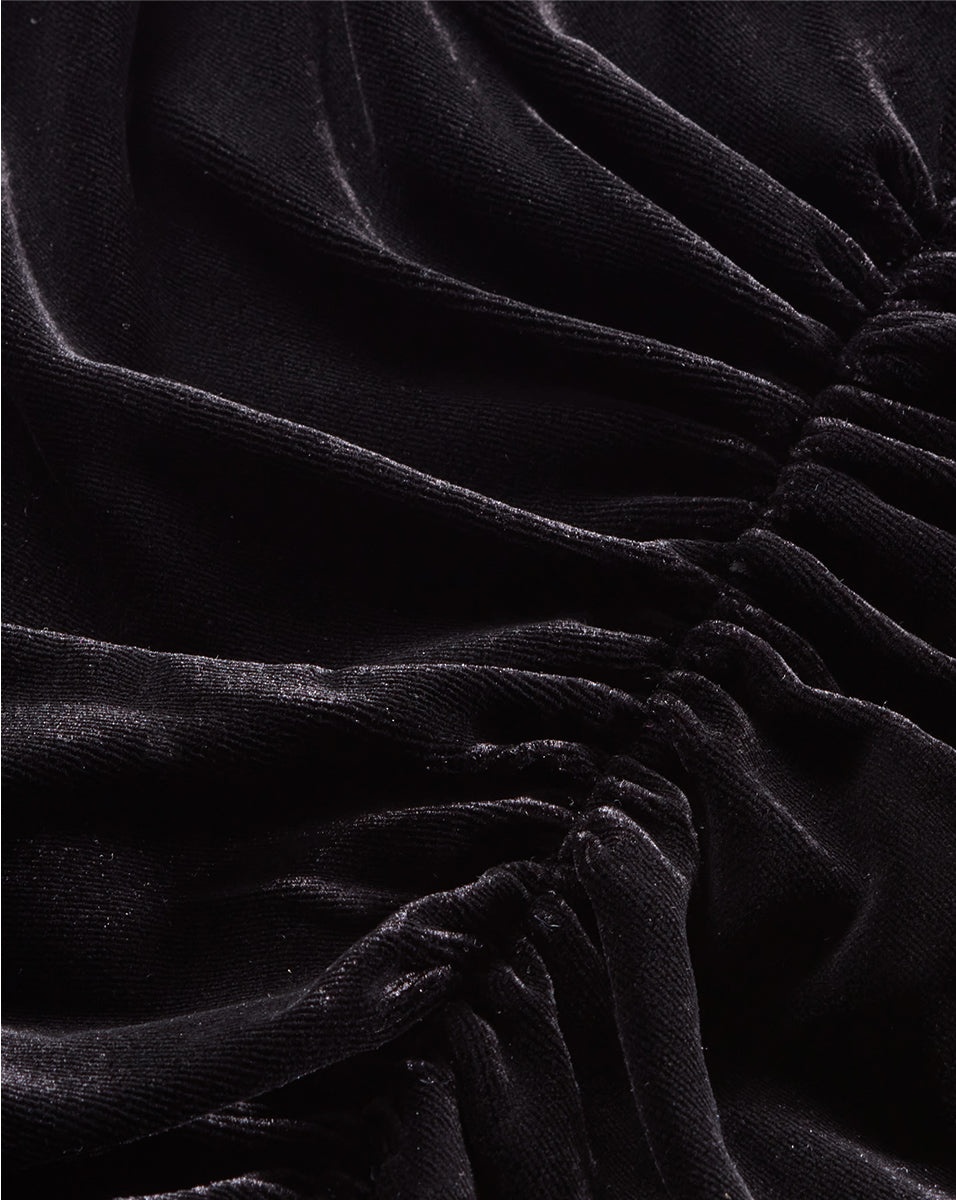 PELONA STRETCH-VELVET TOP - 4