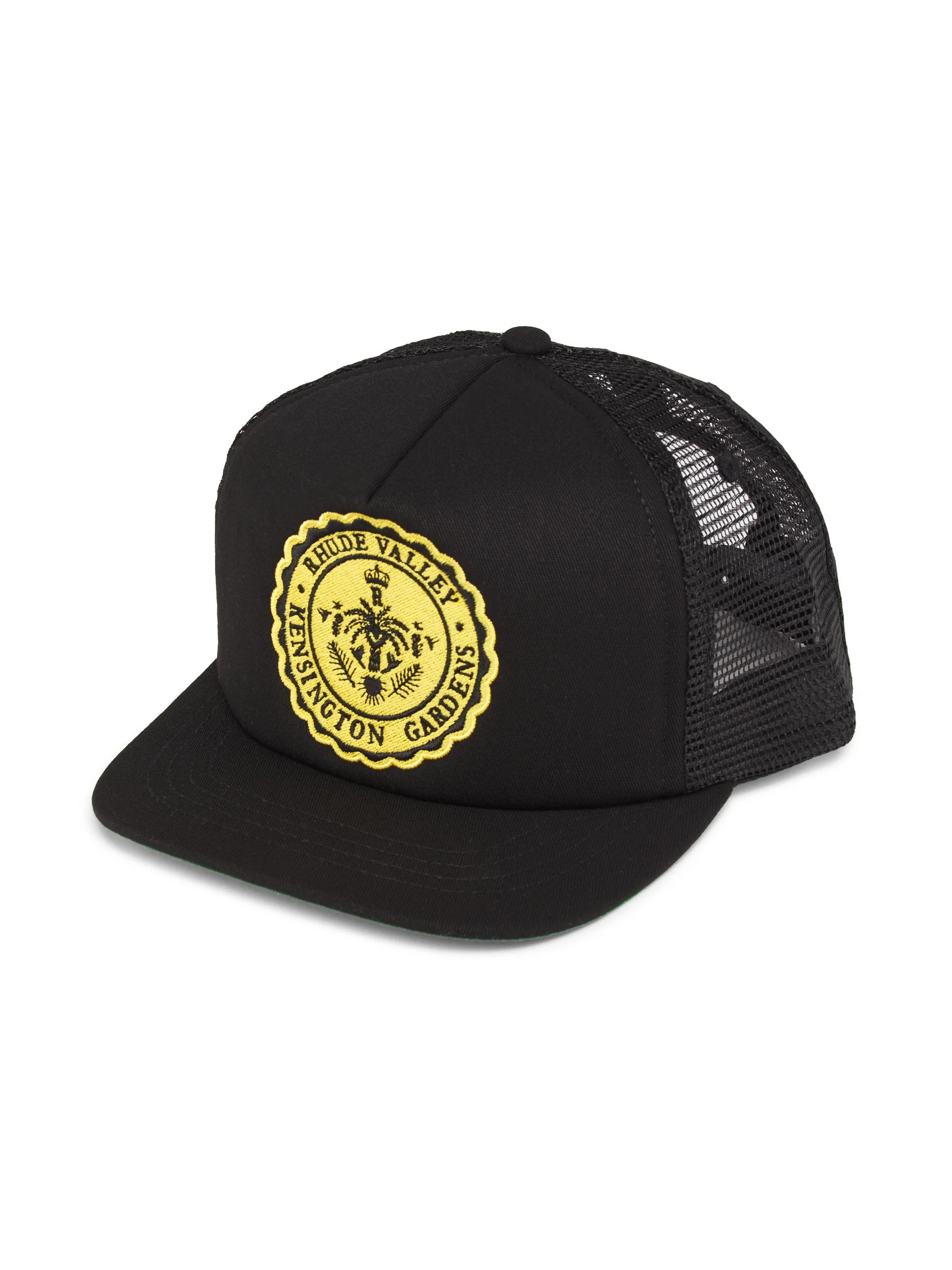 Men's Collegiate Cotton Trucker Hat - Black - 1