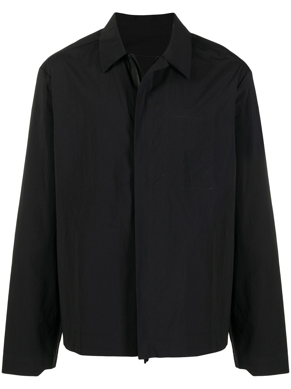 long-sleeved zip-up shirt - 1