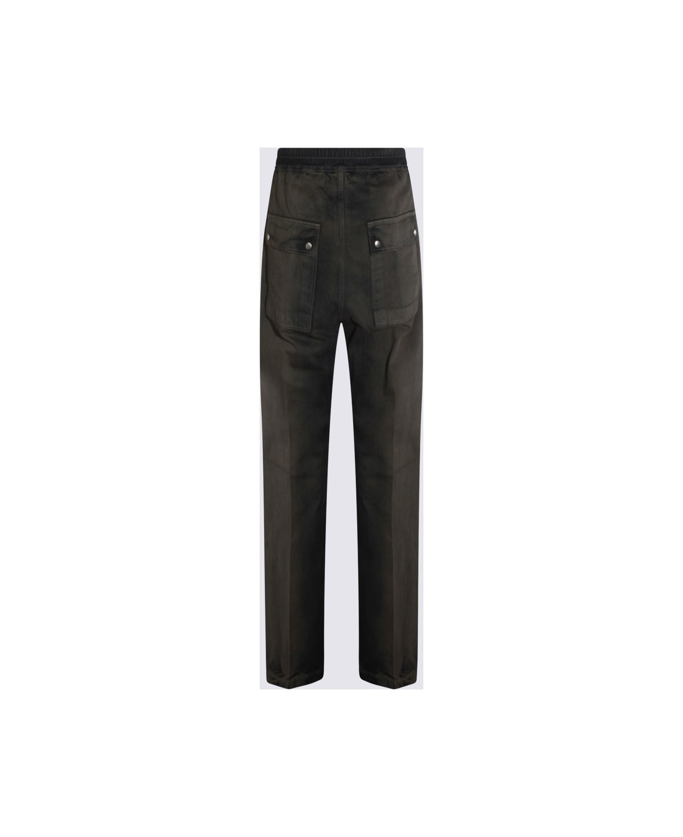 Black Cotton Jeans - 2