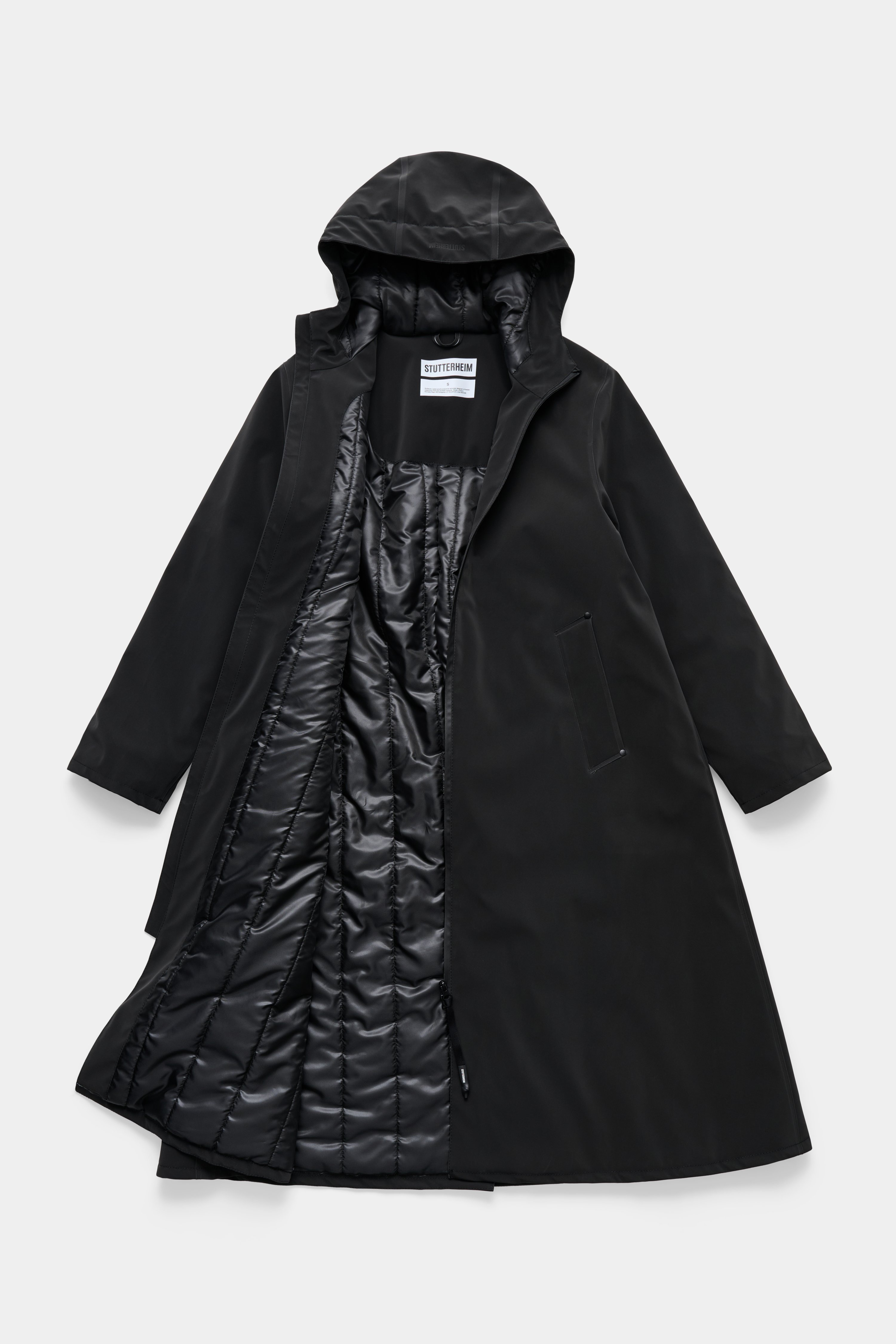 Mosebacke Long Matte Winter Coat Black - 6