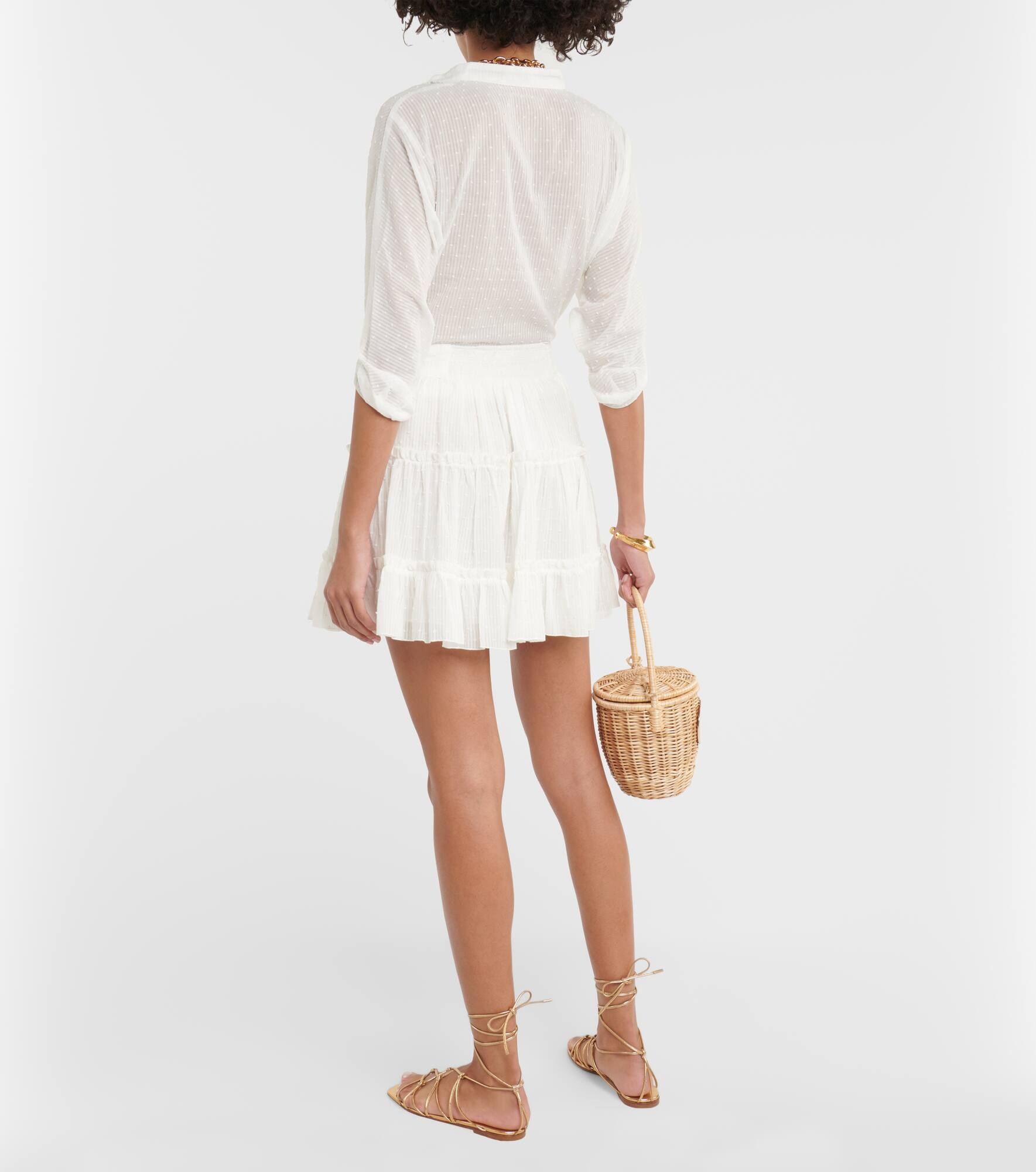 Brie cotton miniskirt - 3