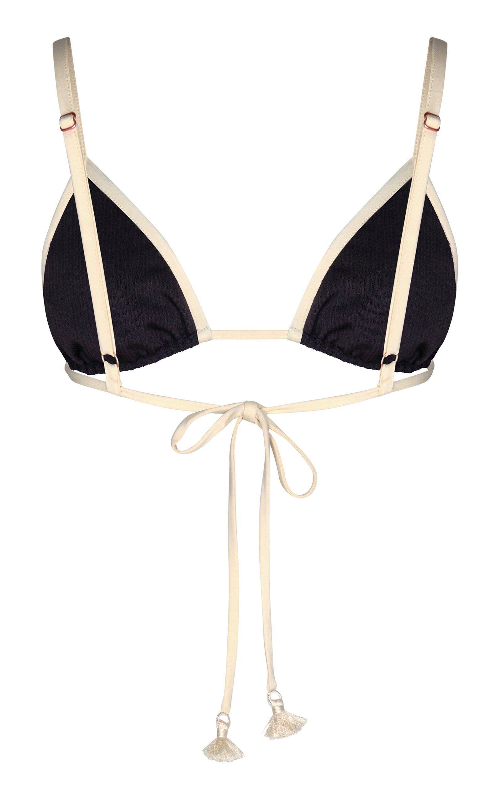 Playa Del Rio Triangle Bikini Top black/white - 4