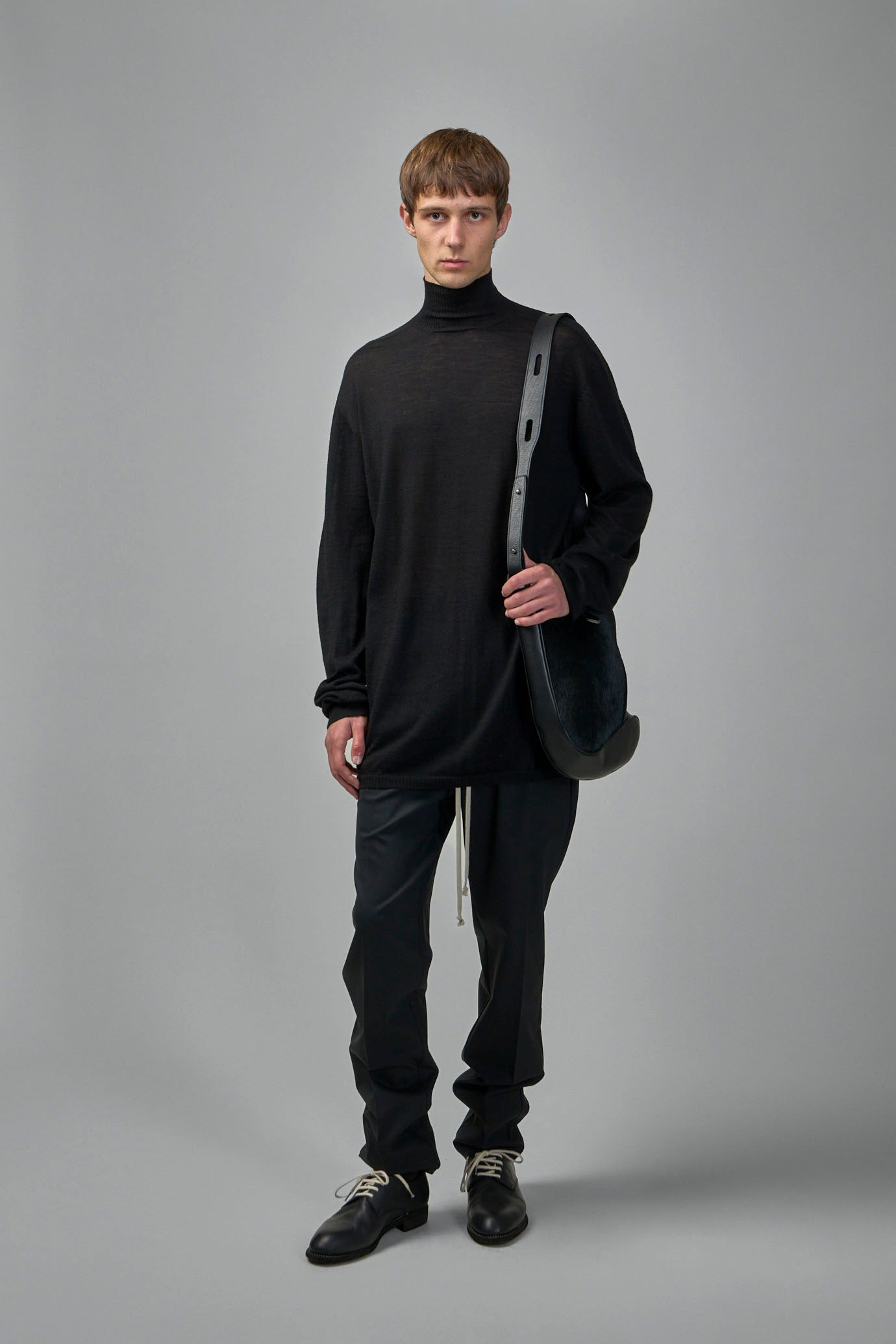 Oversized Knit Turtleneck Sweater - 5