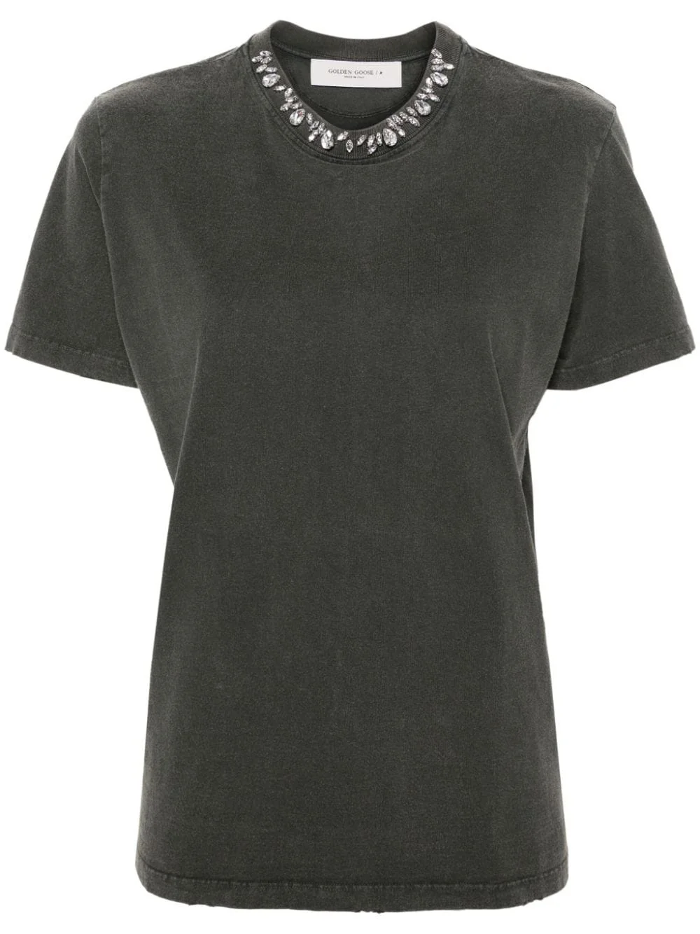 crystal-embellished T-shirt - 1
