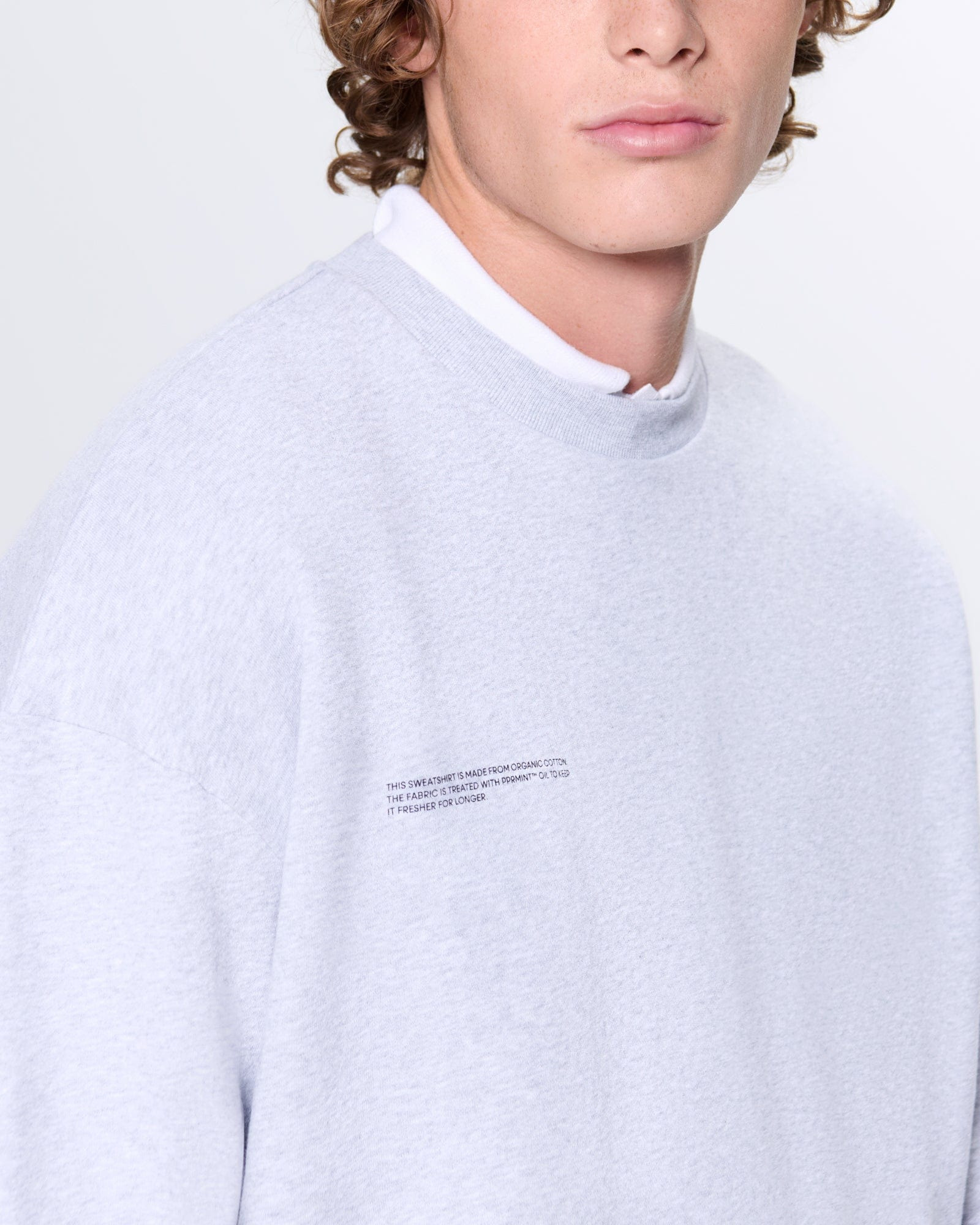 Mens 365 Midweight Sweatshirt - Grey Marl - 4