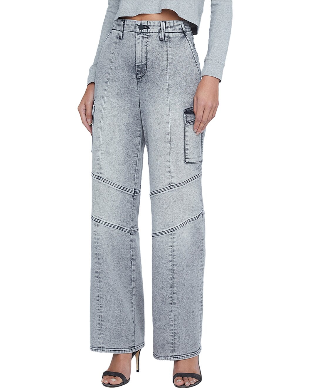 L'AGENCE Brooklyn High-Rise Utility Wide Leg Pant - 1