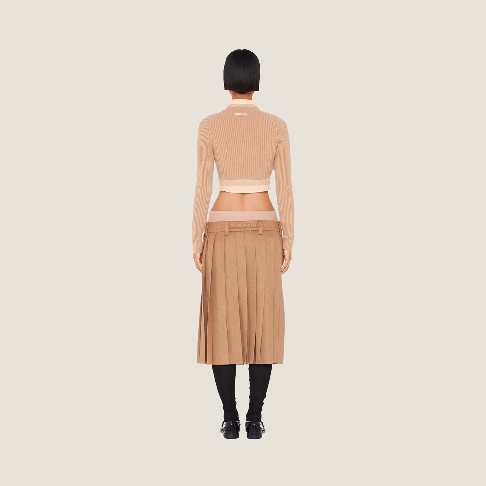 Camel-hair skirt - 2