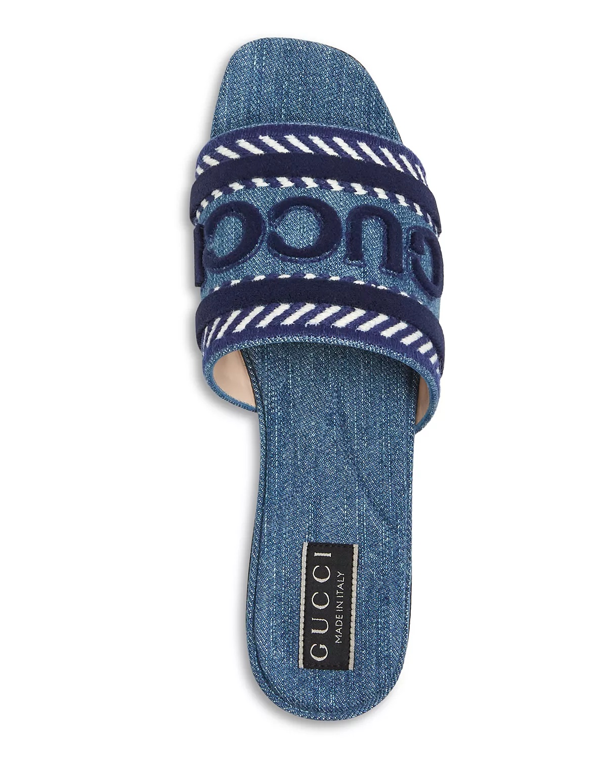Women's Logo Denim Slide Sandals - 3