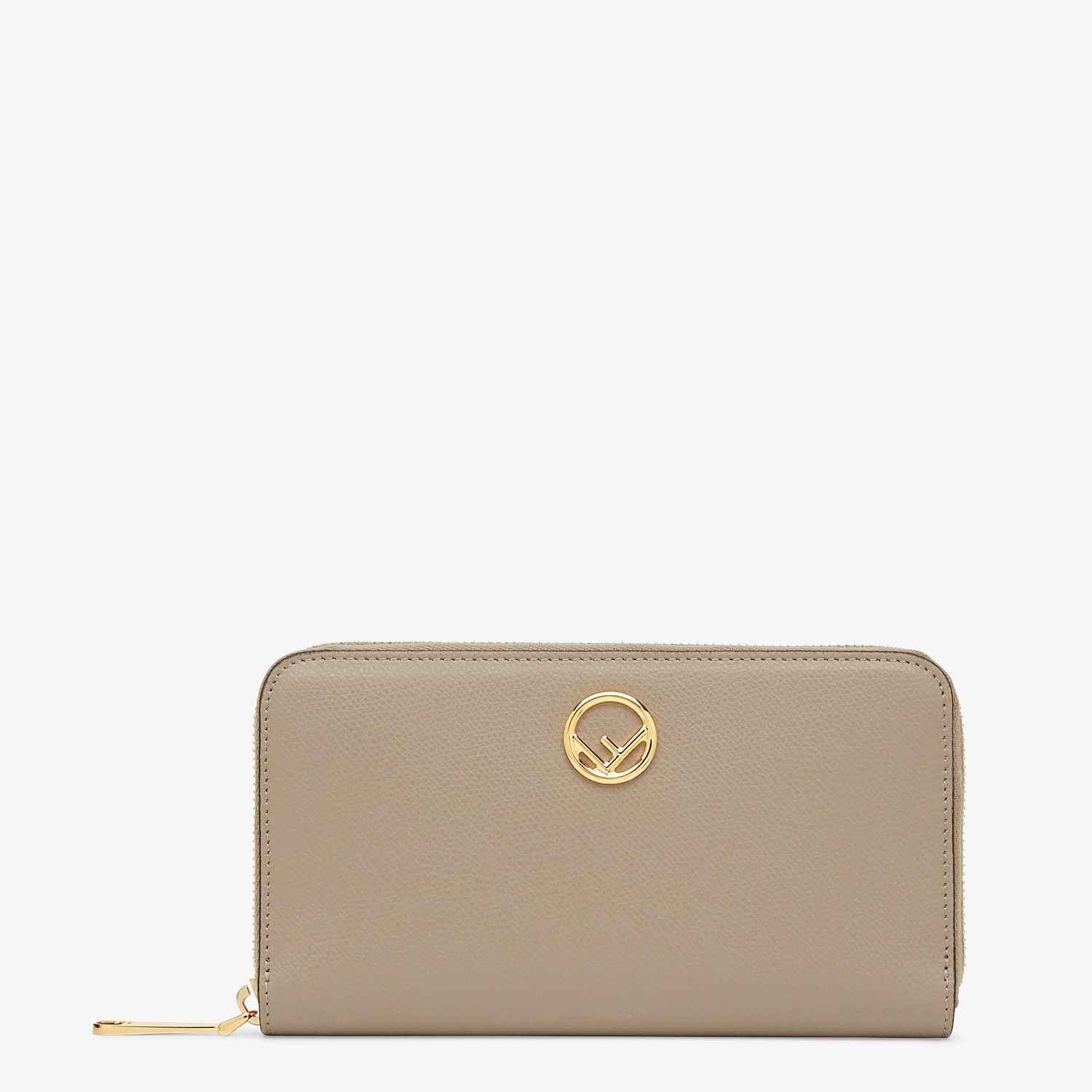 Beige leather wallet - 1