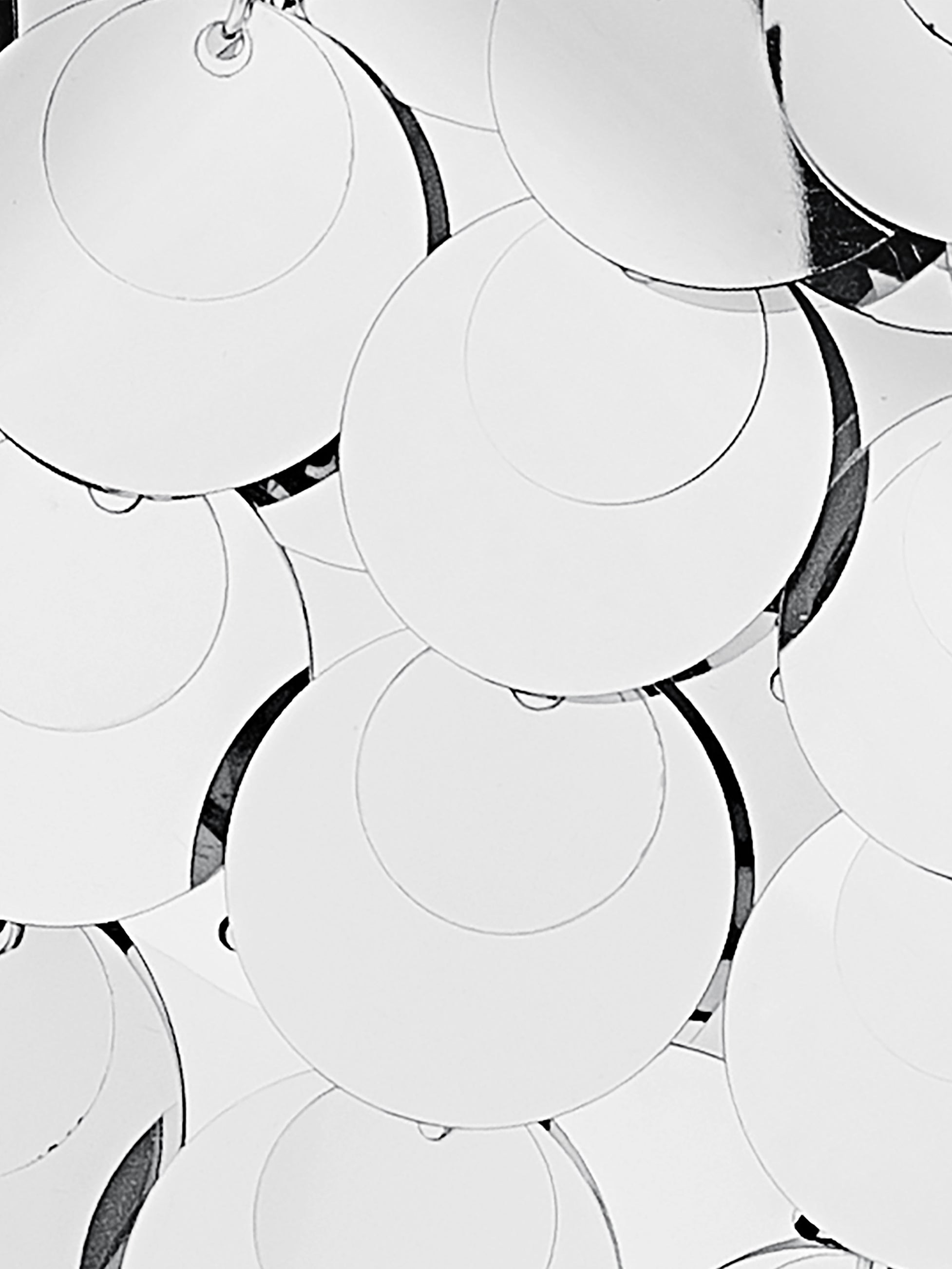 SILVER SPARKLE DISCS NANO BAG - 6