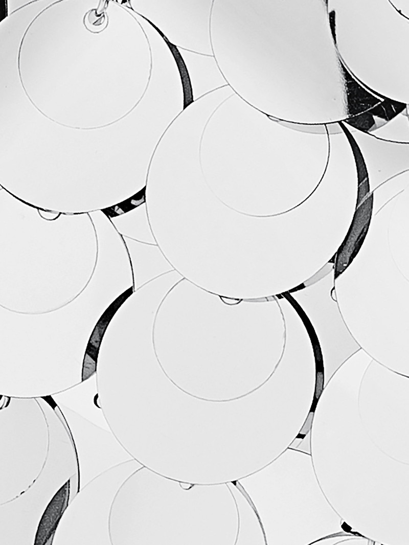 SILVER SPARKLE DISCS NANO BAG 6