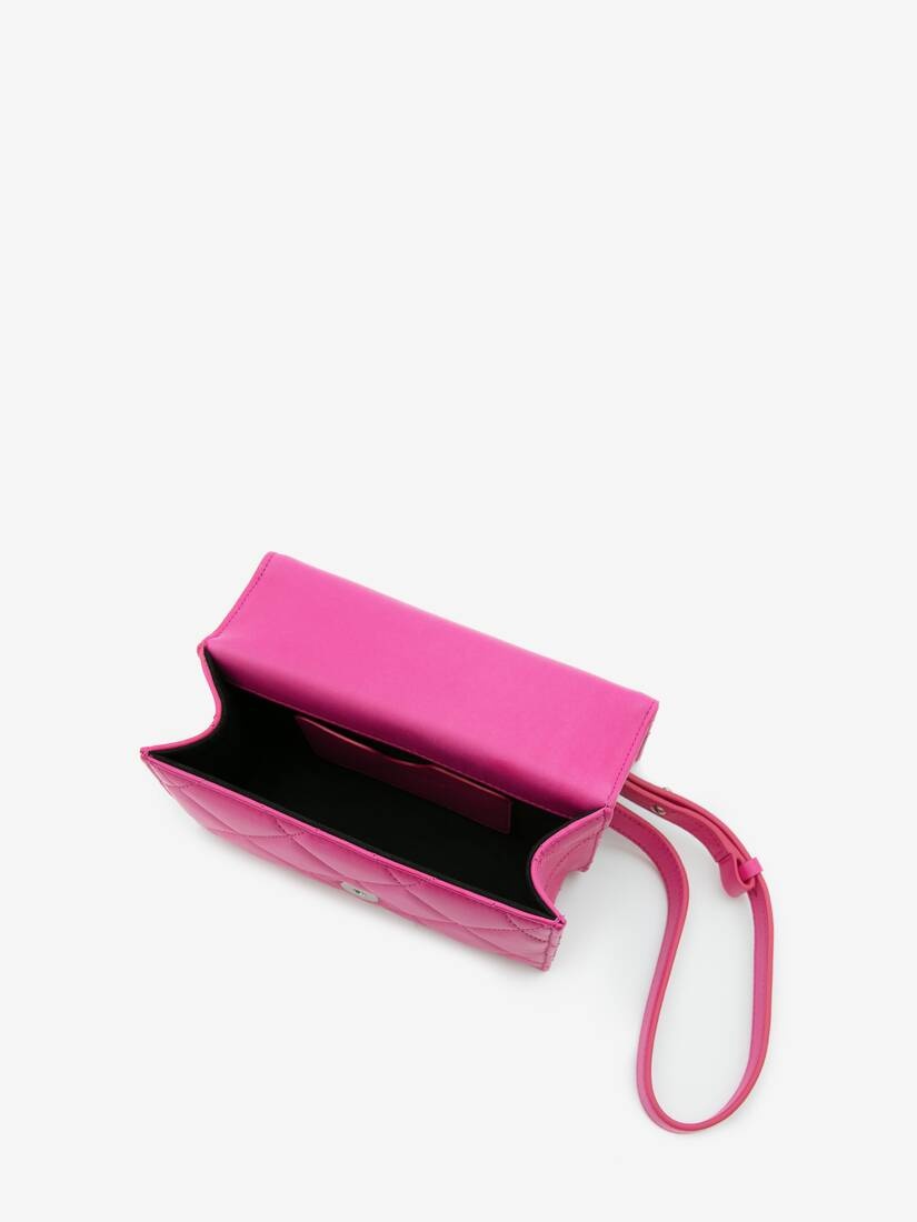 Mini Jewelled Satchel in Bobby Pink - 4