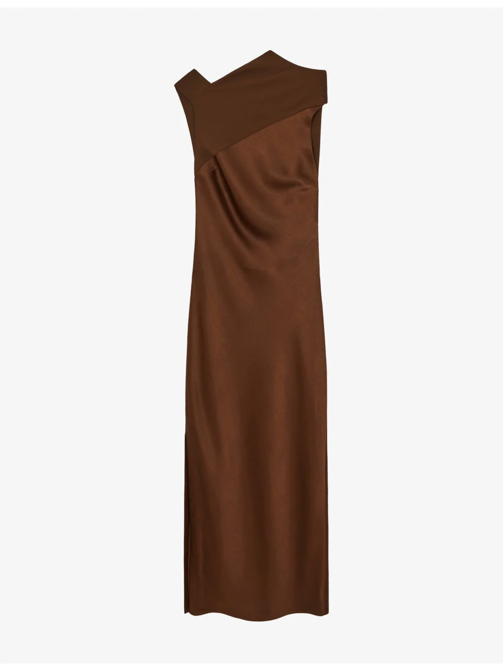 Alula Tie-Back Satin Midi Dress - 1