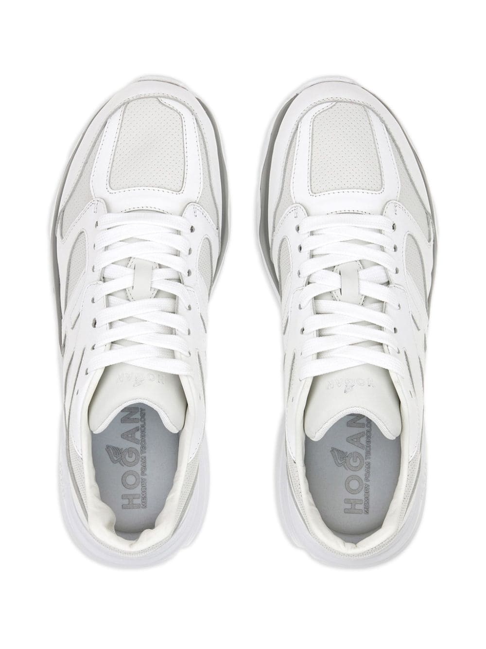 Allac panelled leather sneakers - 4