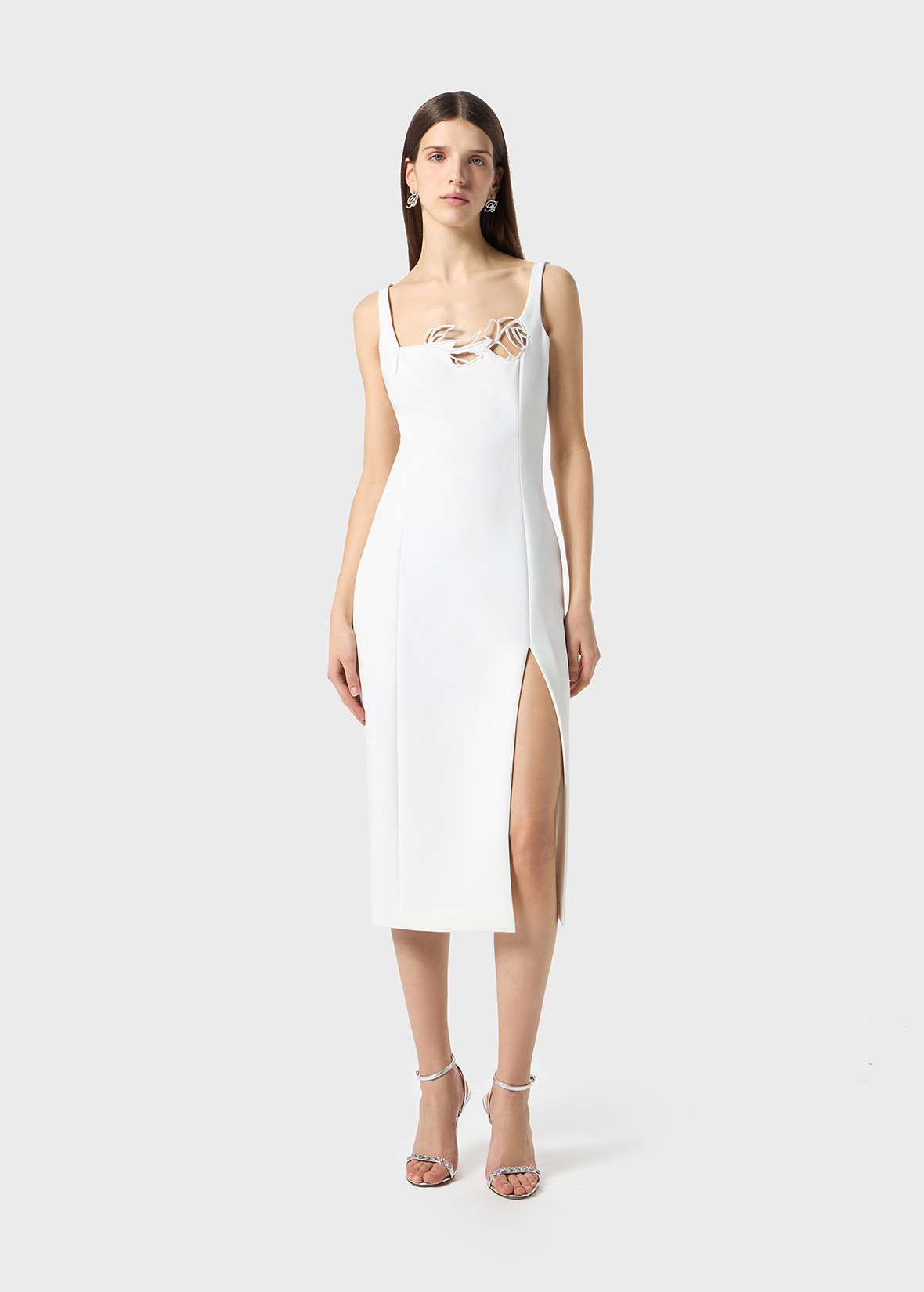 CADY DRESS WITH LASER-CUT EMBROIDERY - 2