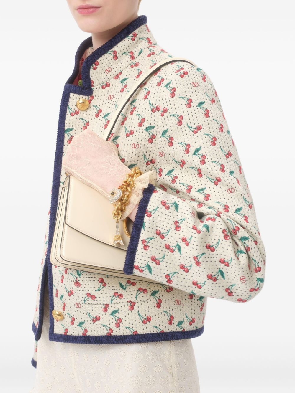 PADDED CABAN WITH CHERRYFIC PRINT JACQUARD - 6