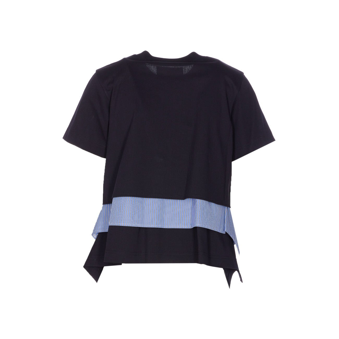 Sacai Women Poplin X Cotton T-Shirt - 2
