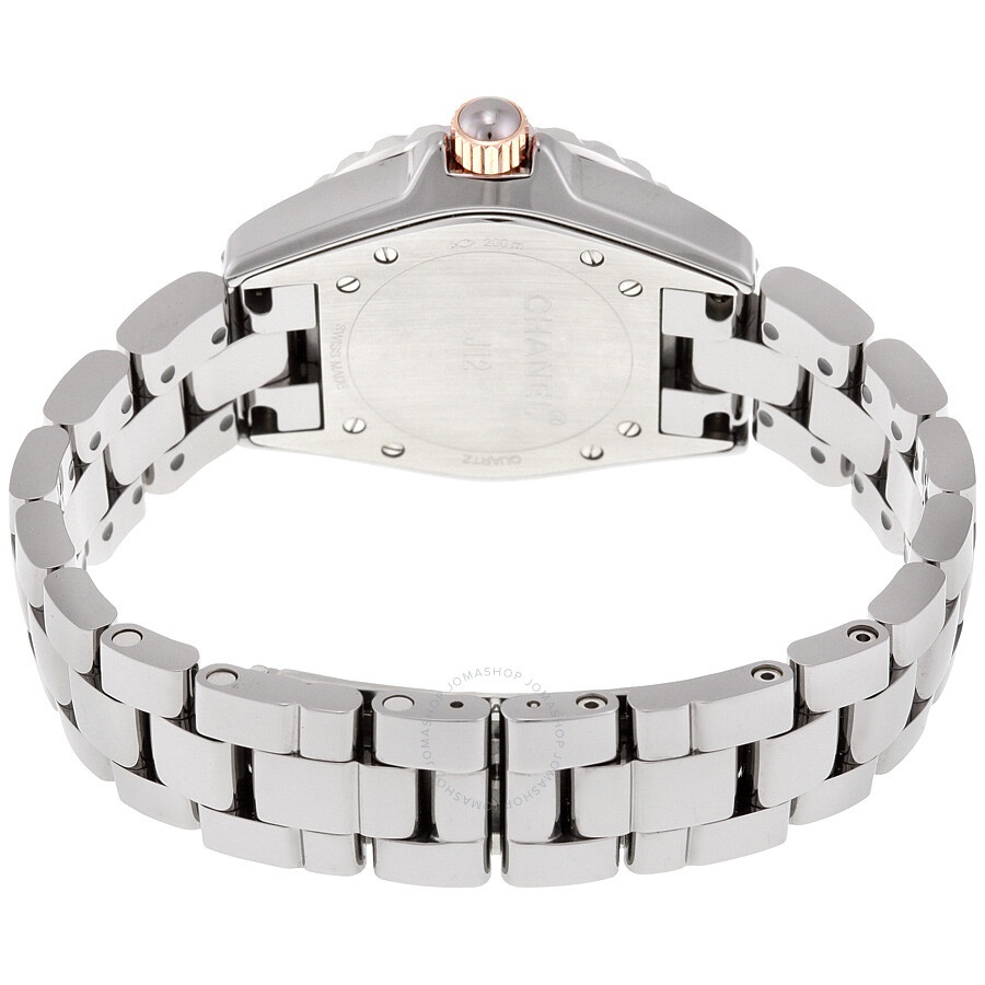 Chanel J12 Grey Dial Titanium Ceramic Automatic Ladies Watch H4197 - 3