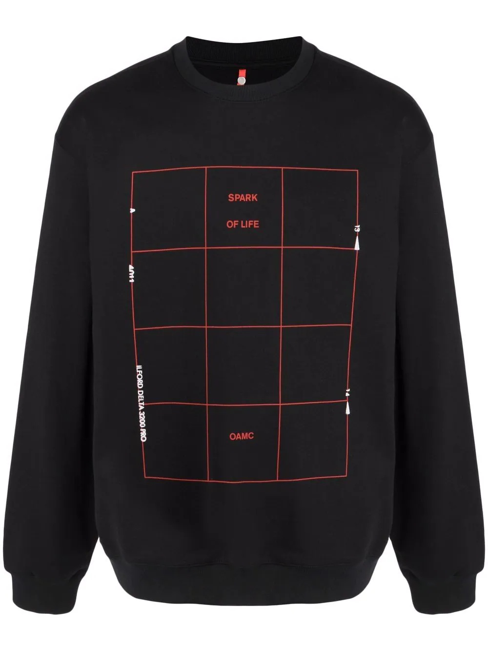 Grid crew neck sweatshirt - 1