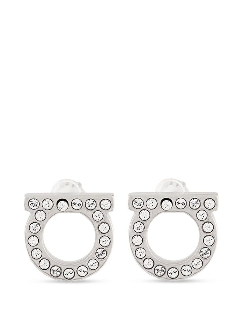 Gancini embellished earrings 1