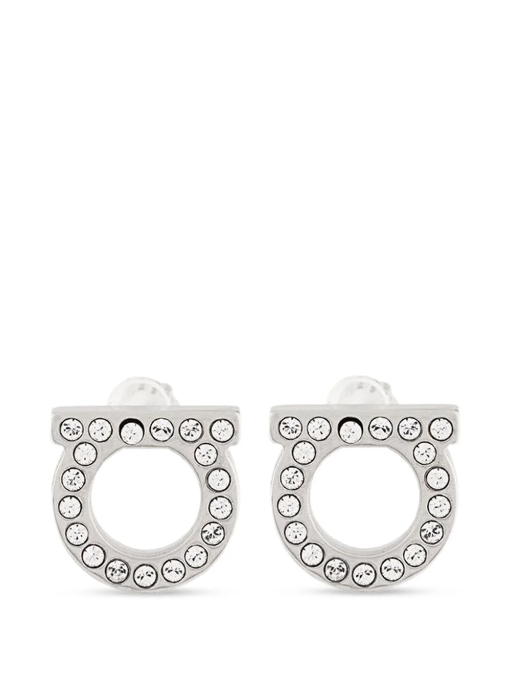 Gancini embellished earrings - 1