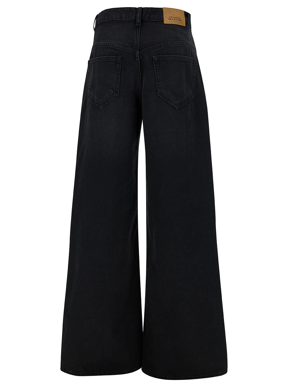 Isabel Marant Women 'Lemony' Black Five-Pocket Jeans With Logo Patch In Cotton Denim Woman - 2