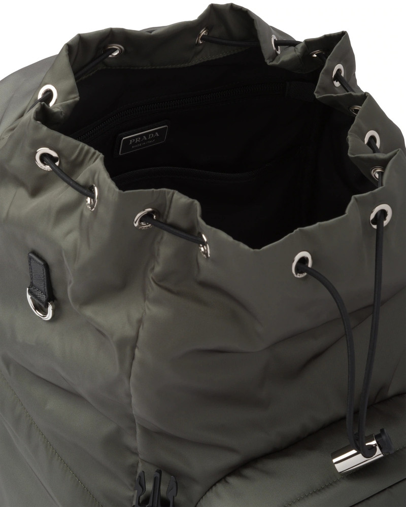 Re-Nylon and Saffiano leather backpack 5