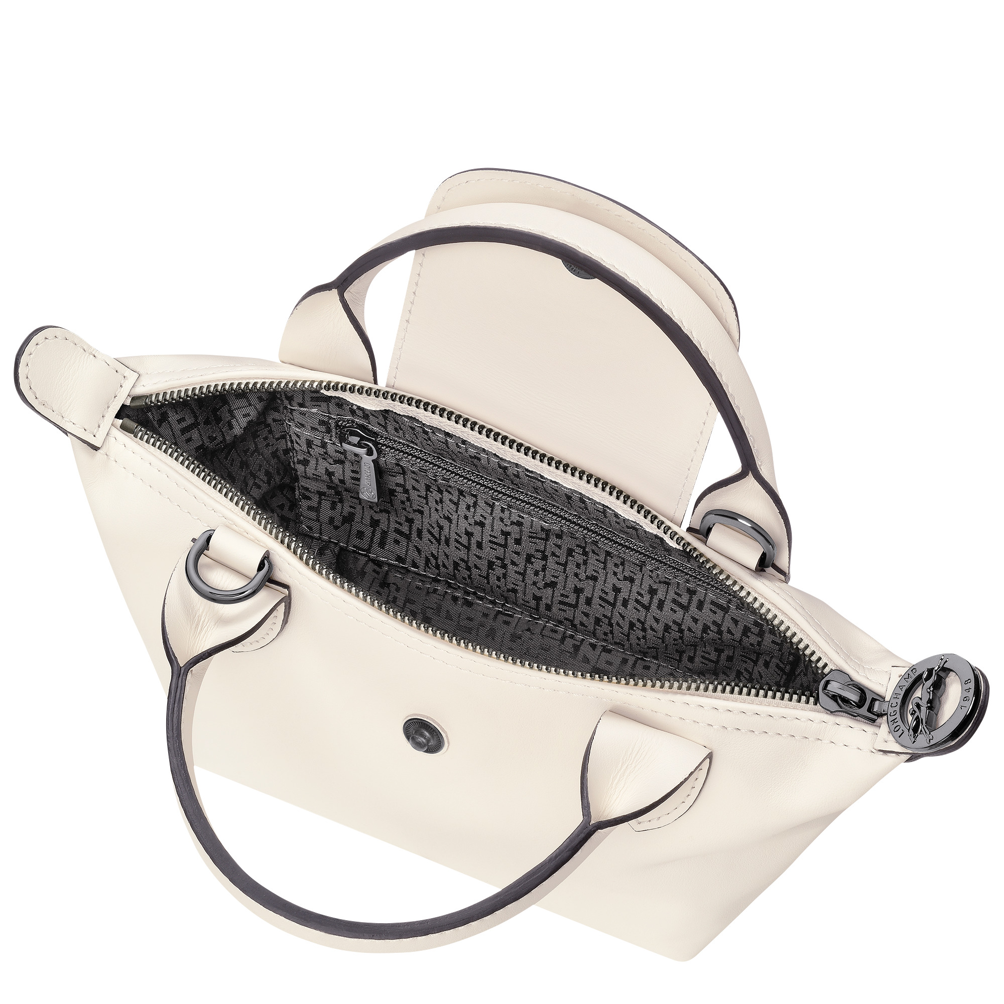 Le Pliage Xtra XS Handbag Ecru - Leather - 5