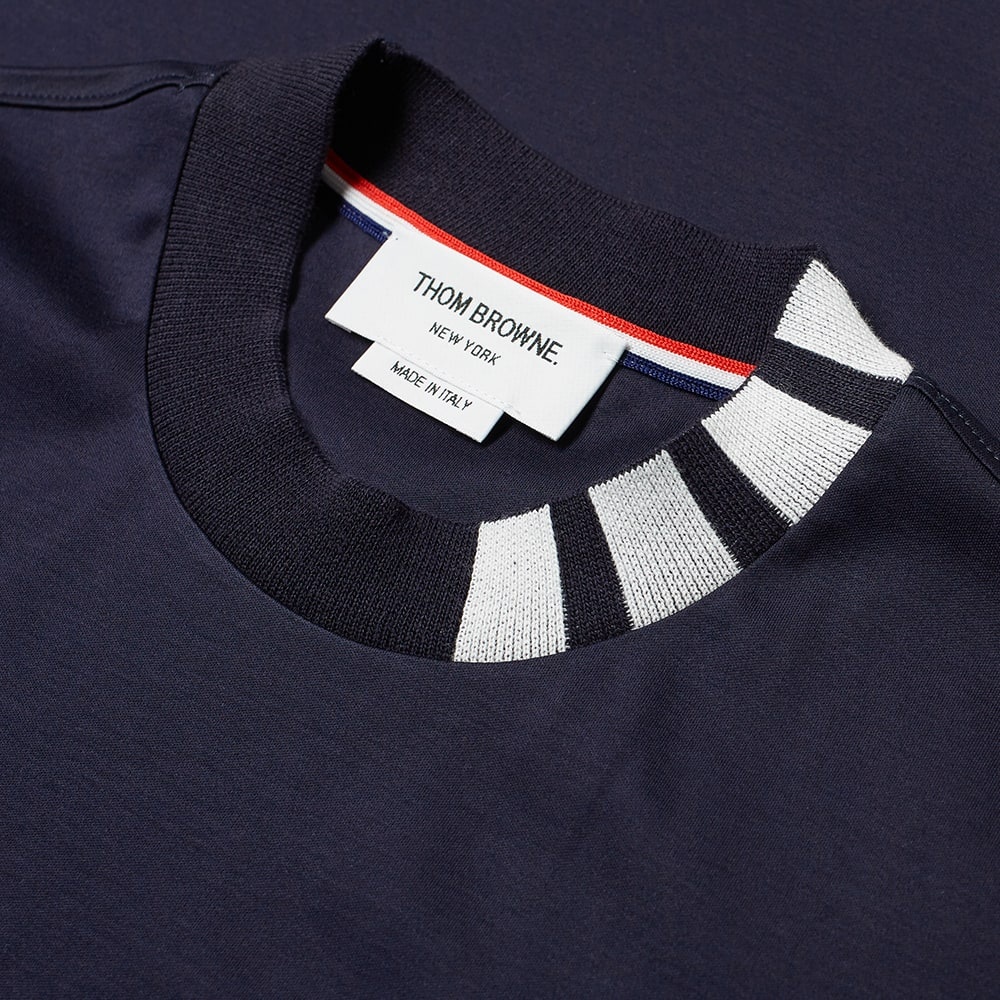 Thom Browne 4 Bar Mock Neck Tee - 2