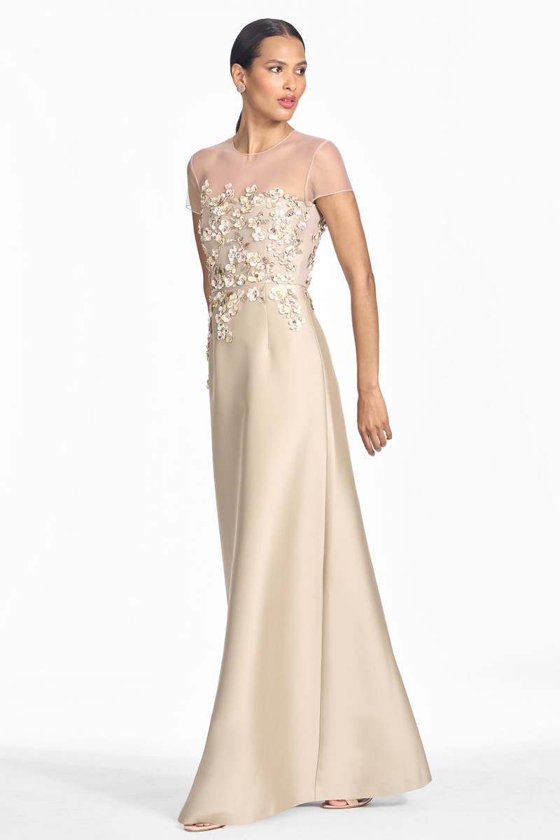 VICTORIA GOWN - GLACÈ PEWTER CHERRIES 4