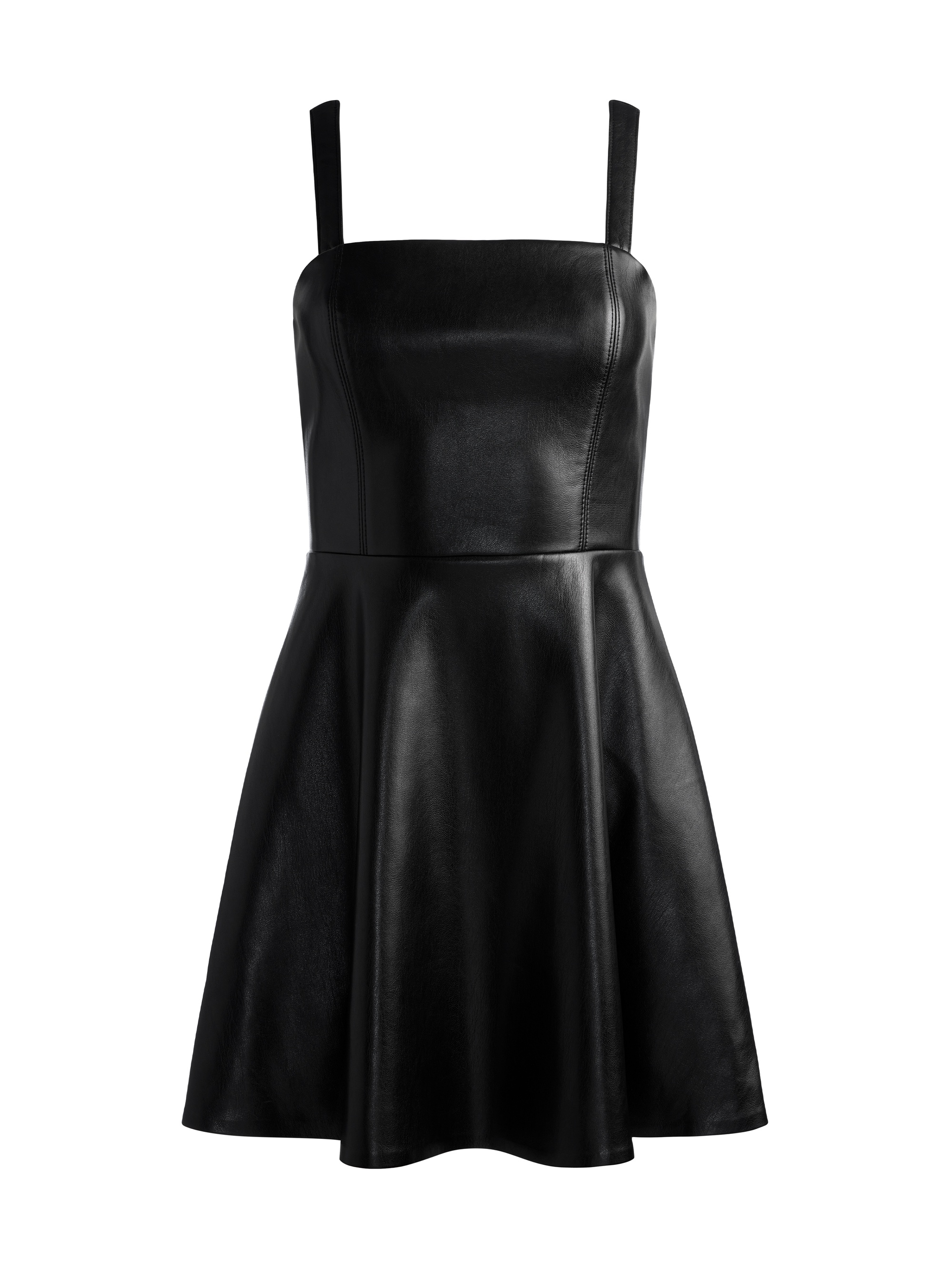 princess polly baby blue dress Alice + Olivia KAIDRA VEGAN LEATHER MINI DRESS - CL000J16519A001