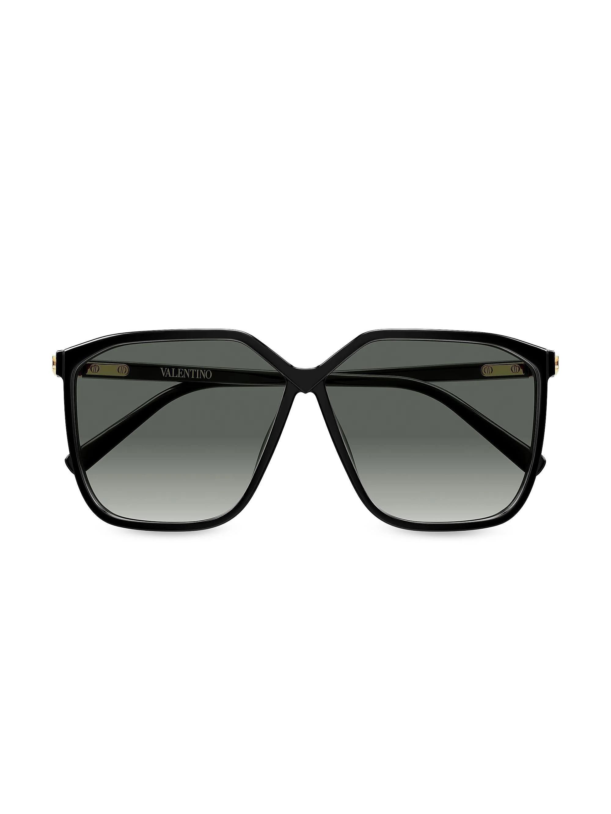 Women's Vilouette 59MM Geometric Sunglasses - Black - 1