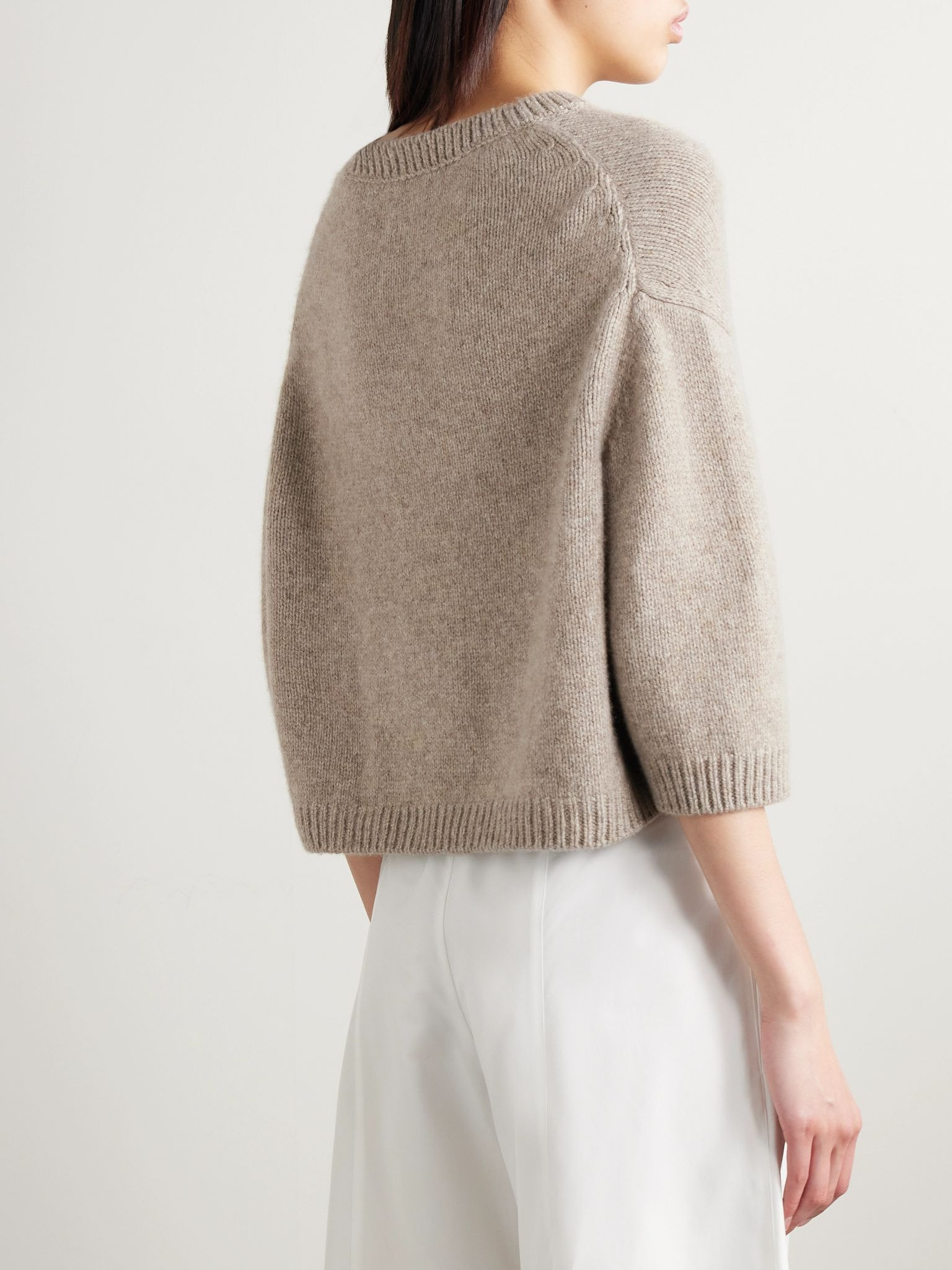 Sabina cashmere sweater Taupe - 4