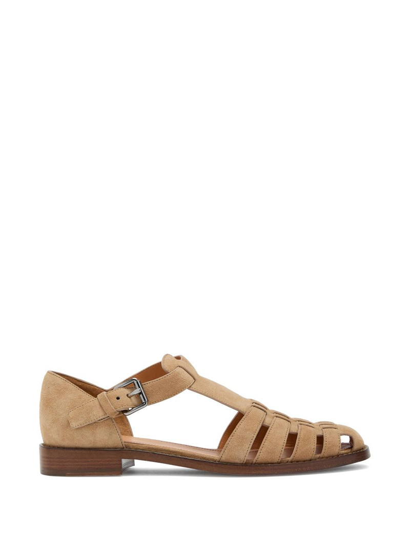 suede cage ballet flats 1