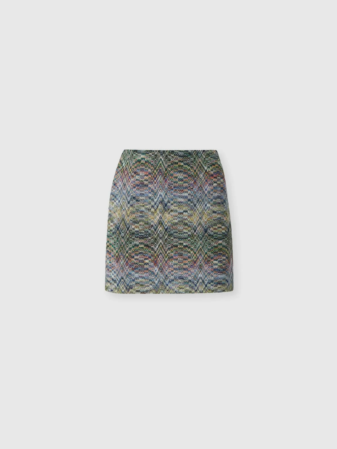 Space-dye viscose lamé mini skirt - 1