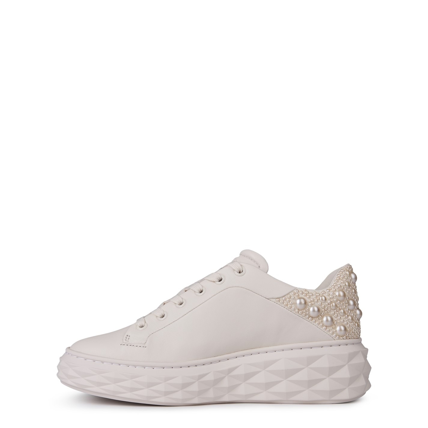 DIAMOND MAXI OMBRE LEATHER SNEAKERS - 2